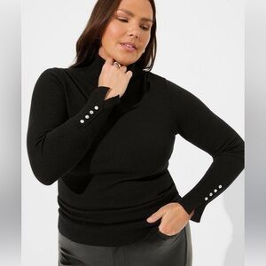 Torrid Everyday Soft Pullover Turtleneck with Wrist Detail 3X